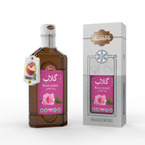 گلاب ممتاز18عیار نیم لیتری دکتر کردافشاری